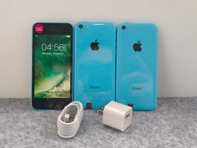 9/10 Good&Original Apple iPhone 5c Blue 8/16/32GB Factory UNlocked  Gift - Image 1 of 4