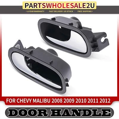 2x Manija de puerta interior trasera para Chevrolet Malibu 2008 2009-2012 marrón y cromo Foto 1 de 4