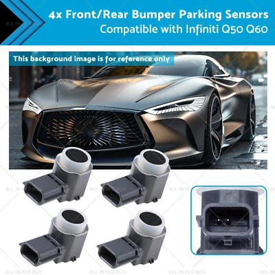 4x Front/Rear Bumper Parking Sensors Suitable for Infiniti Q50 Q60 28438-4GA0A Foto 1 de 4