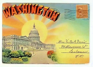 1941Washington DC Cartella Cartolina #F25 - Foto 1 di 2
