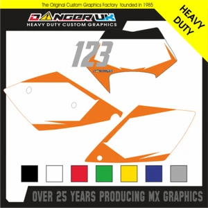 KTM EXC 2004-2007 MX Motocross Hintergründe Grafik Aufkleber - Bild 1 von 1