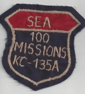 PATCH USAF REPRODUCTION KC-135A 100 MISSION  SEA                              - Picture 1 of 2