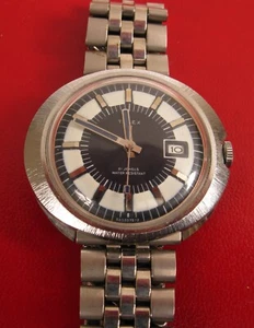 FABULOUS VINTAGE TIMEX UFO AREA 51 SPACESHIP ALIEN MENS WATCH MECHANICAL RARE ! - Picture 1 of 4