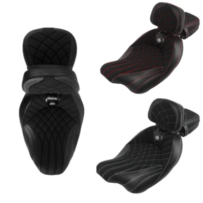 Stitch Full Seat Front & Rear For Harley Road King Classic FLHRC 2009-2019 2020 Foto 1 de 4
