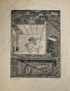 Roger Vieillard gravure originale signée art abstrait surréaliste abstract art - Picture 1 of 1