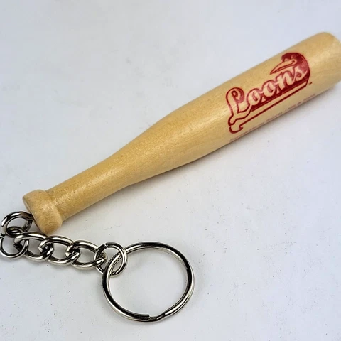 MiLB Great Lakes Loons Mini Baseball Bat Keychain 2008 Midland Michigan Minors Cover