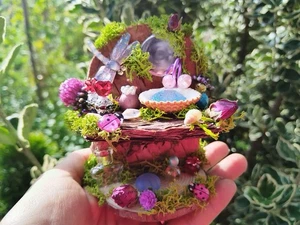 Fairy Vanity Table, Fairy Garden Bathroom Sink - Picture 1 of 7