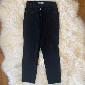 Abercrombie & Fitch | The 90s Straight Ultra High Rise Curve Love Black Jeans  - Bild 1 von 5