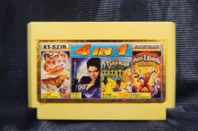 Pokemon 4IN1  Famiclone Pegasus cartridge 8 bit Famicom 60pin Nes Game Dendy 90s