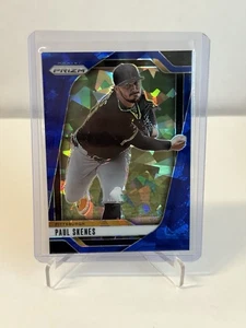 2025 Panini Prizm Paul Skenes Blue Cracked Ice Card #248 Pittsburgh Pirates - Bild 1 von 2