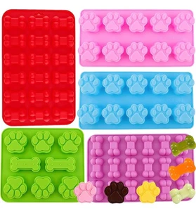 Moldes de Silicona Para Hueso de Pata Perro Cachorro, Molde Para Hornear. - Picture 1 of 7