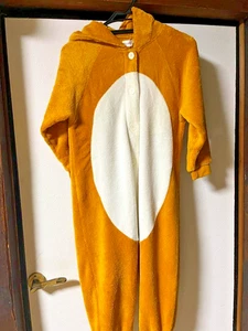 Rilakkuma Kigurumi Fleece Kostüm mit Kapuze Set braun & weiß Bär Pyjama Japan - Bild 1 von 3