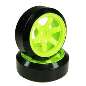 Eagle model 6 spoke wheel, 26mm width [fluorescent yellow] (+6) with 2 tires W02 - Picture 1 of 2
