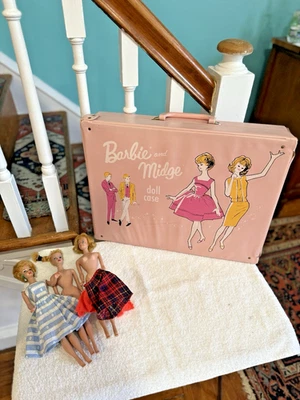LOTE MUÑECA BARBIE MIDGE COLA DE CABALLO BARBIE ESTUCHE ROPA ACCESORIOS VINTAGE Foto 1 de 4