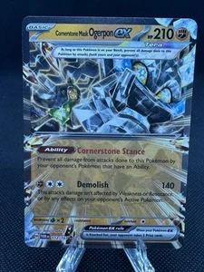 Máscara Cornerstone Ogerpon ex 112/167 Pokemon Twilight Masquerade Doble Raro Casi Nuevo - Imagen 1 de 2