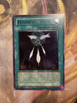 Yu-Gi-Oh! Federschuss EEN-DE042 Ultimate Rare 1. Auflage - Bild 1 von 4
