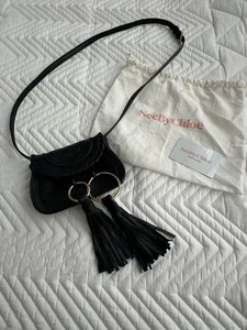 See by Chloe Shoulder crossbody bag black for women leather 11×16.5×4.5cm - Picture 1 of 24