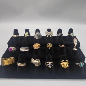 Basteln Ring Set 18 Stück Sauber Ernte Reparatur Ersatz Steine Kristall Strass - Bild 1 von 12