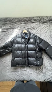 Moncler Black Puffer Jacket Size 4 L - Picture 1 of 5