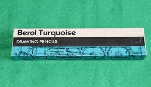 Vintage Berol Turquoise Professional Line H Drawing Pencils, 6 in pack - Picture 1 of 9