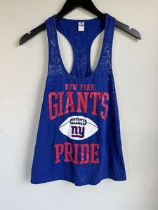 Camiseta sin mangas Victoria's Secret rosa NY Giants talla pequeña gráfica espalda deportiva usada en excelente estado - Imagen 1 de 12