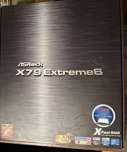 ASRock X79 Extreme6 Supports i7 Intel 3930K CPU LGA 2011 Motherboard NEW UNUSED - Picture 1 of 7
