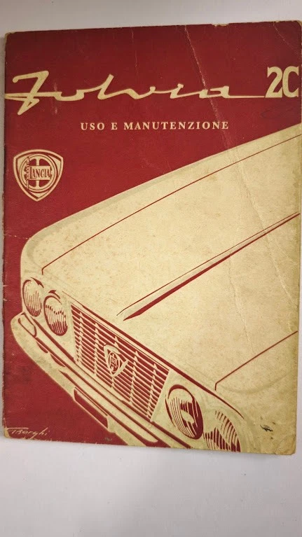 Lancia Fulvia 2C 1964, Uso e Manutenzione Orig. Manual de instrucciones, manual del propietario Foto 1 de 4