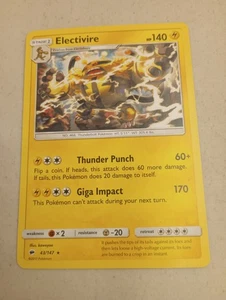 Pokemon electivire 43/147 Rare Unbroken Bonds LP Card - Picture 1 of 2