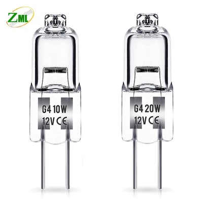 1-100x Halogen leuchtmittel G4 20W 10W 12V Pin Stiftsockel Lampe Birne Warmweiß - Bild 1 von 4