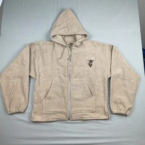 Earth Ragz Deer Sudadera con Capucha Vellón Cremallera Rústica Exterior Gorpcore Beige Grande - Imagen 1 de 8
