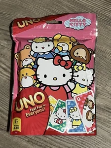 2012 Hello Kitty UNO Card Game Exclusive w/ "Hello Kitty BOW" Mattel Cardinal - Picture 1 of 9