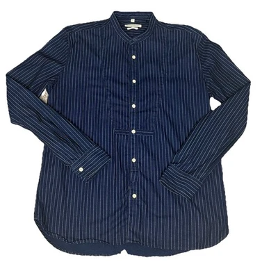 Vtg Levi's Made & Crafted Blue LS Button-up Shirt Mandarin Collar Small (38-40) - Image 1 of 4