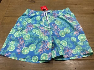Southern Proper Men's Multicolor Print Swim Trunks Size Small S - Picture 1 of 7