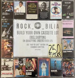 BLUES JAZZ FOLK ROCK BUY $25 GET FREE SHIPPING BUILD YOUR LOT CASSETTE TAPES - Picture 1 of 319