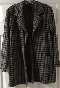 BBJ  Angeles Women's Black And Charcoal Open Cardigan Size S - Picture 1 of 7