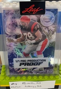 Anthony Munoz - 2023 Pro Set Platinum 1/1 Pre-Production Proof Earth Background - Picture 1 of 3