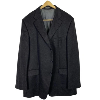 Arnold Brant Men's 100% Cashmere Blazer 42R Sports Jacket Gray 3 Button Career - Image 1 of 4