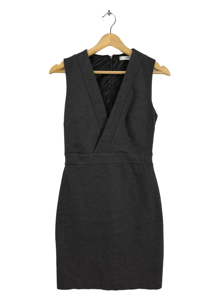 MANGO SUIT Vestido cruzado Mujeres Vestido Talla EU 36 negro look casual - Imagen 1 de 4