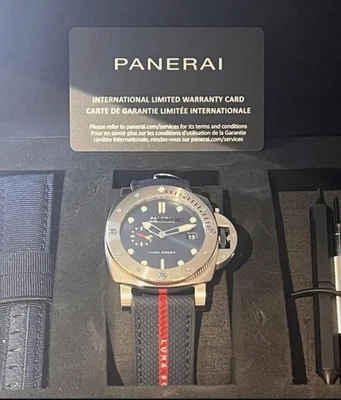 Panerai Sumergible 44mm Luna Rossa PAM01391 - Juego Completo, Excelente Estado Foto 1 de 4