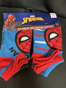 Calcetines Marvel Spiderman pose facial niños 10 pares talla 6-8 - Imagen 1 de 5