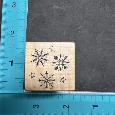 PSX Design B-346 COPOS DE NIEVE Sello de Goma Invierno Navidad Foto 1 de 4