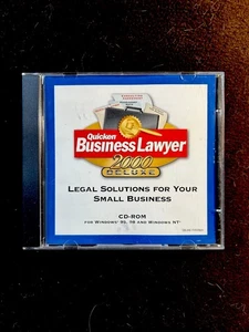 Quicken 2000 Deluxe - Business Lawyer -CD-ROM - Windows 95/98/NT- Legal Answers - Picture 1 of 4