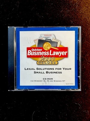 Quicken 2000 Deluxe - Business Lawyer -CD-ROM - Windows 95/98/NT- Legal Answers - Image 1 of 4