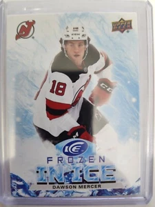 Dawson Mercer - RIPPED Frozen in Ice Rookie #FI-3 - 2021-22 Upper Deck Ice - Picture 1 of 2