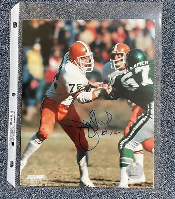 FOTO DE COLECCIÓN FIRMADA AUTOMÁTICAMENTE POR TRAVIS BENJAMIN 8 x 10 RARA CLEVELAND BROWNS Foto 1 de 2