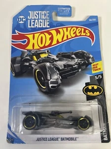 Hot Wheels DC Universe Justice League Batmobile 5/5 Gray Diecast 66/250 Car - Picture 1 of 9