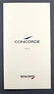 BRITISH AIRWAYS CONCORDE AIRLINE MENU CHARTER NO.4 BA SUPERSONIC SST - Picture 1 of 3