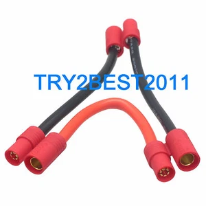 Ultra Heavy Duty: Turnigy HXT 6MM Series / Serial Lipo Connector with 10awg Wire - Picture 1 of 4