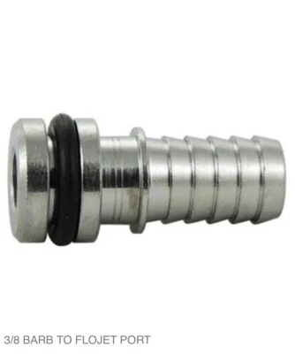 Flojet Pump Fitting 3/8” SS Straight Barbed Hose For Flojet Liquid Pumps