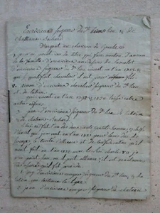 DOC MS XVIII° généalogie familles du VIVARAIS, ANNONAY. - Foto 1 di 4